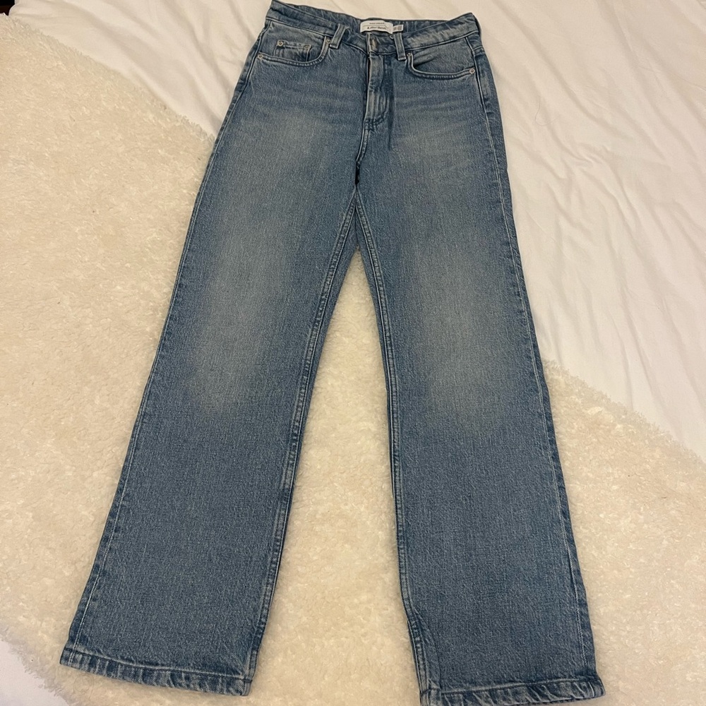 &Other Stories medium wash straight leg jeans